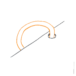 Spirale in Sonderfarbe