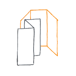 Flyer - gefalzt, Karten, Faltblätter